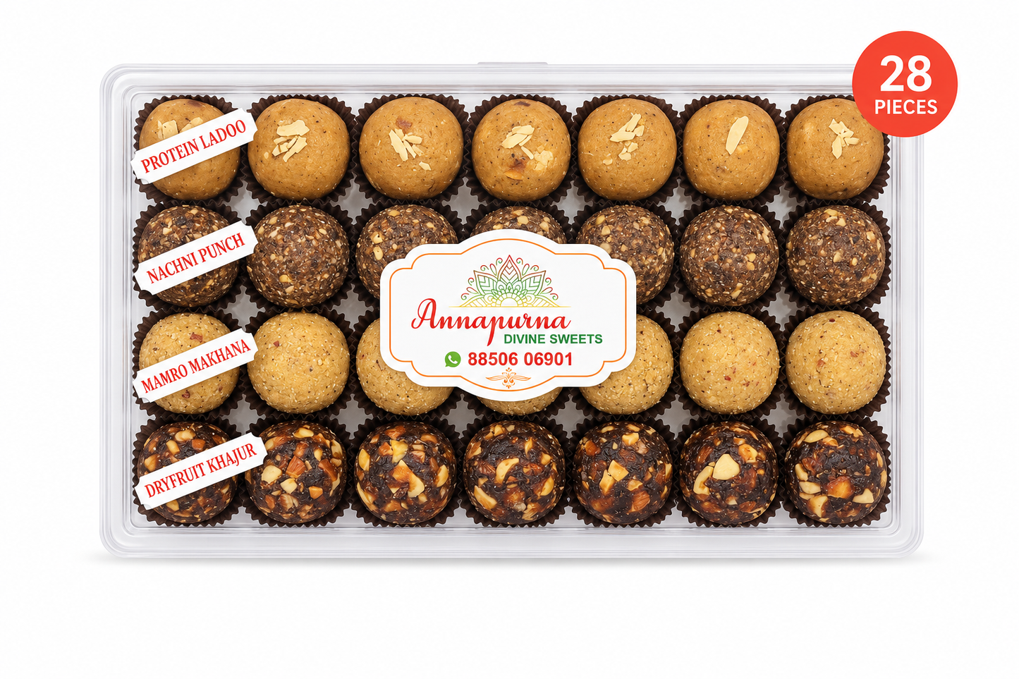 👉 Assorted Healthy Ladoo Box (Multiple Flavour Combos)