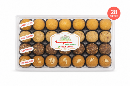 👉 Assorted Healthy Ladoo Box (Multiple Flavour Combos)